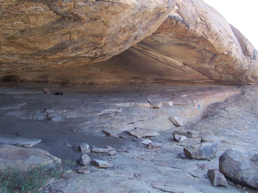 The white elephant rock painting in Phillip’s Cave