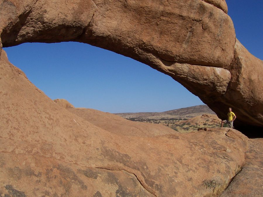 The rock arch at Spitzkoppe