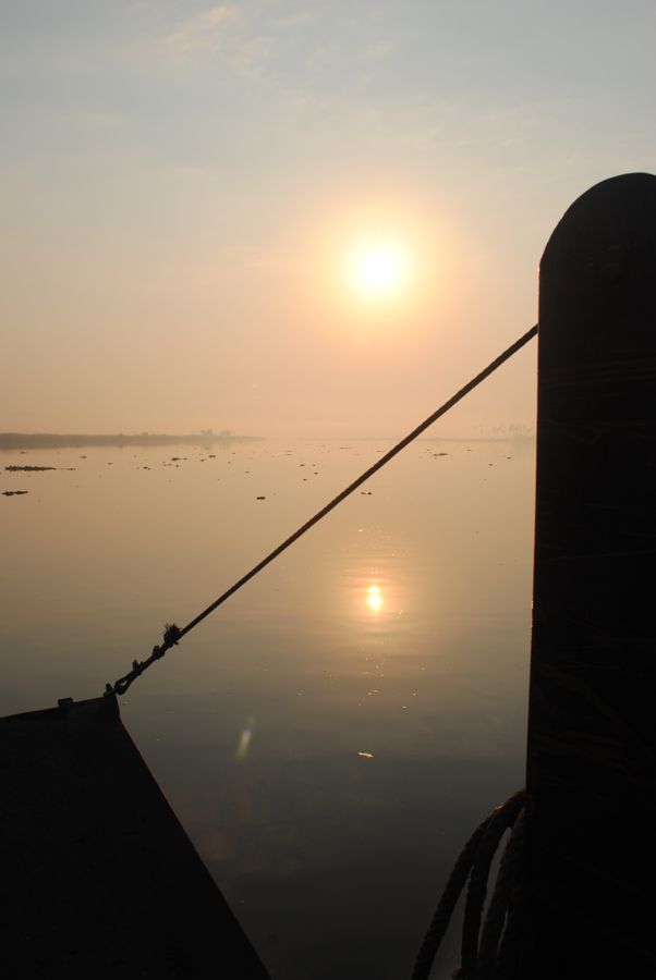 Sunrise over the Incomati from the Macaneta ferry